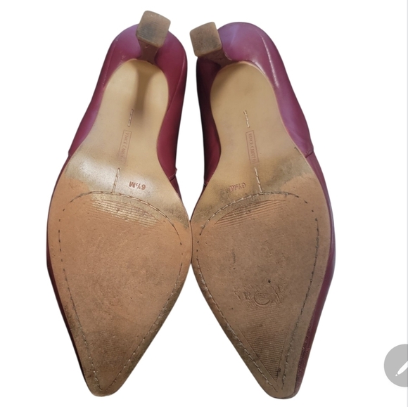 Vince Camuto karala red wine Stiletto Heels Pointed Toe pumps leather 6.5 - Picture 7 of 7